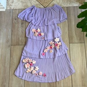 Isabela Encanto DIY Halloween Lavender Dress with Floral Accents